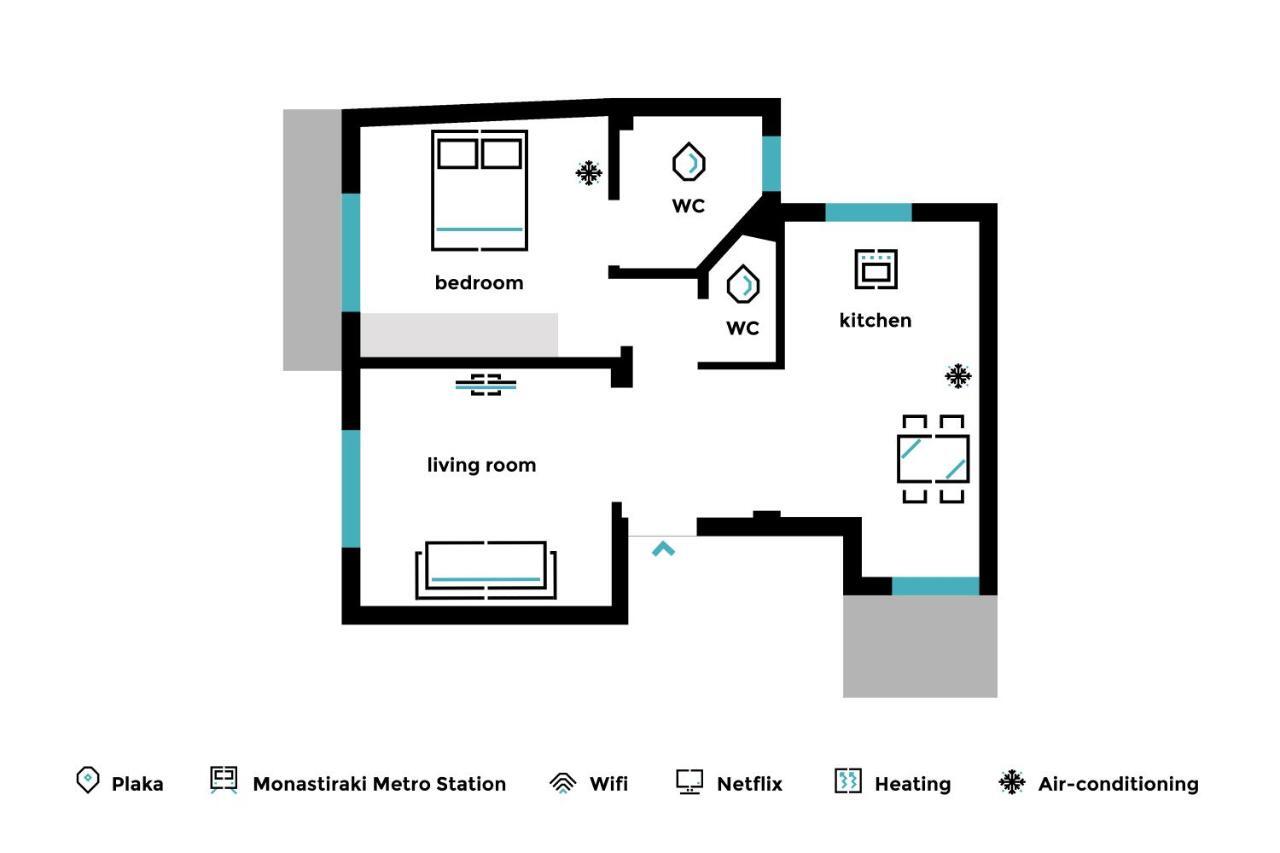 Delightful 1Bd Apartment In Plaka By Upstreet 아테네 외부 사진